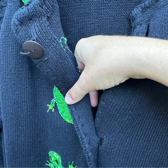 Michael Simon lizard cardigan - Picture 8 of 9